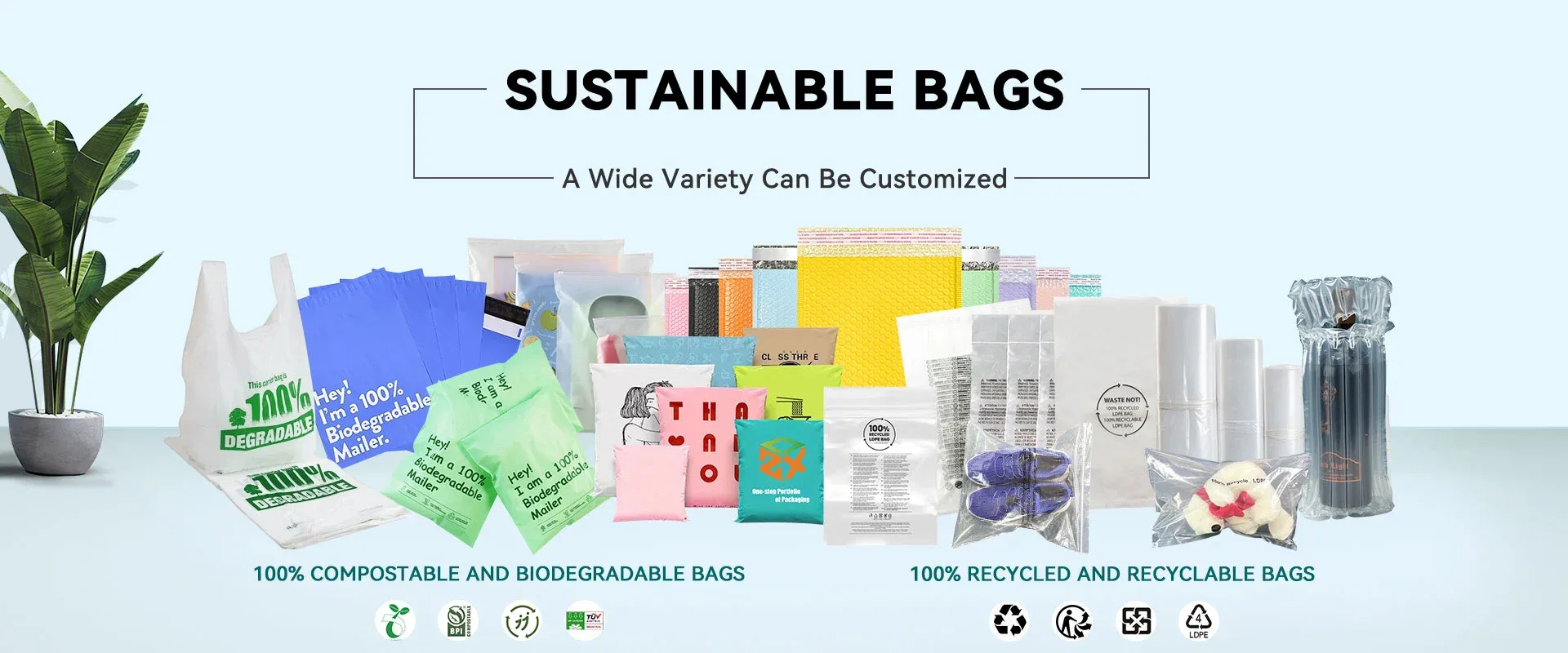 Bolsas de vidrio personalizadas