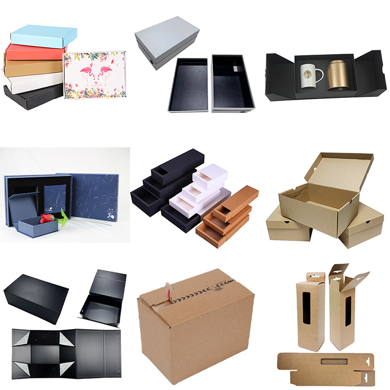 Caja de papel reciclado personalizada: embalaje ecológico de kraft y glassine