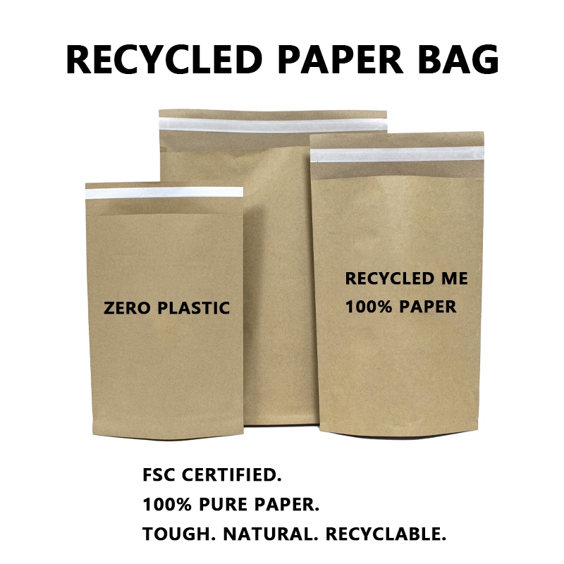 Las bolsas de envío de papel reciclado con certificación FSC avanzan en el cambio hacia envases 100 % de papel y sin plástico