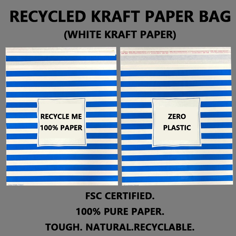 Zeal X presenta bolsas de envío de papel Kraft blanco reciclado personalizadas para respaldar soluciones de embalaje sostenibles