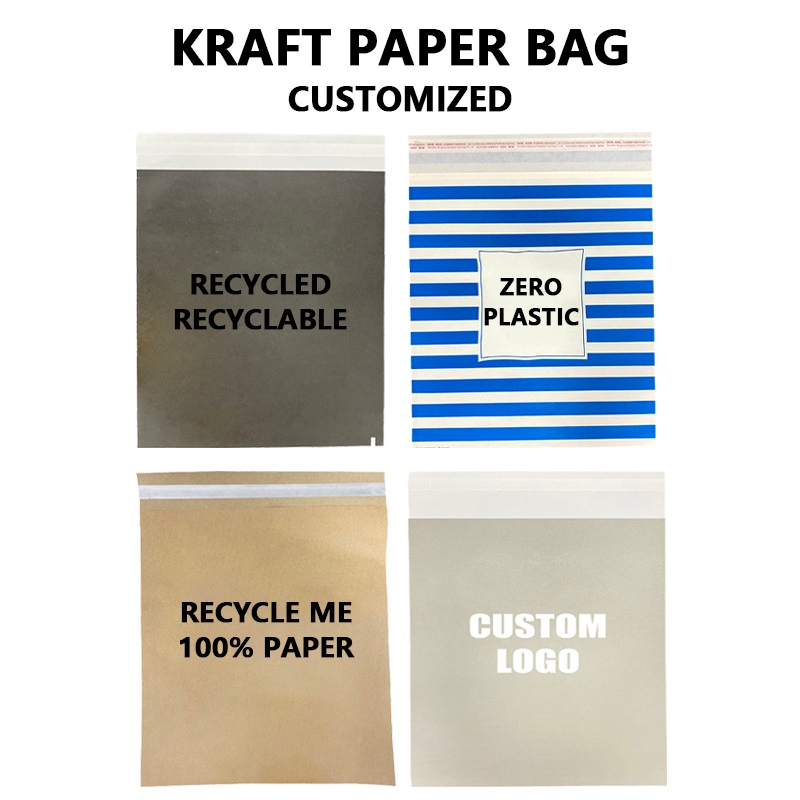 La bolsa de papel Kraft reciclable personalizada ayuda a las marcas a mejorar sus soluciones de embalaje sostenible