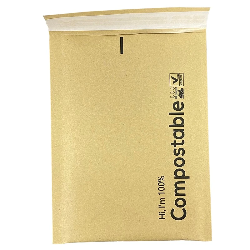 Bolsas de burbujas de papel kraft biodegradables