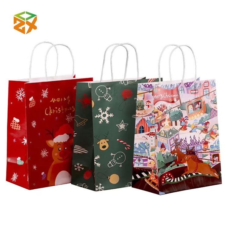 Bolsas de regalo de papel navideño