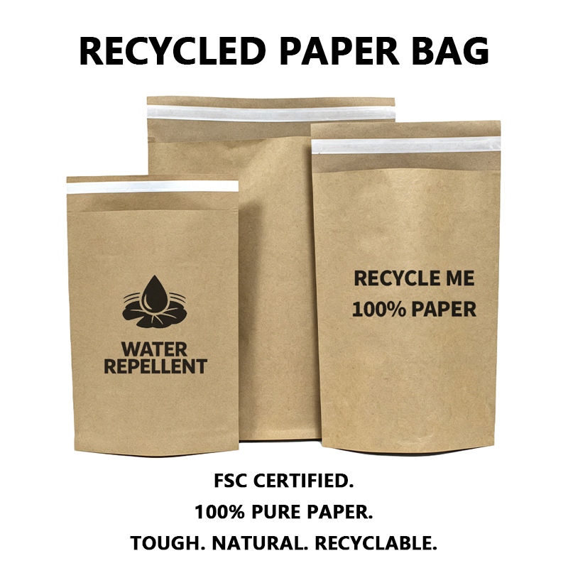 Bolsa de envío de papel Kraft personalizada