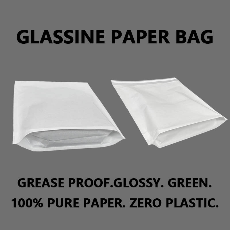 Bolsa de papel glassine reciclable personalizada