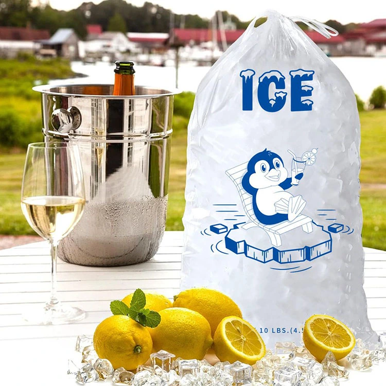 Dibujar bolsa de hielo con cuerda