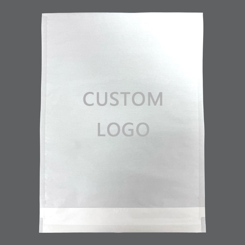 Bolsa de papel de vidrio con fondo