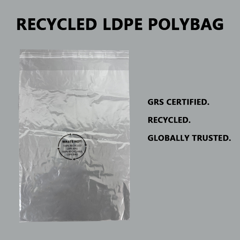 Bolsas de polietileno LDPE recicladas con certificación GRS