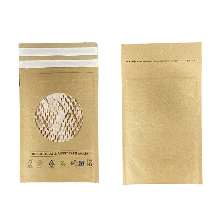 Bolsa de correo de papel en forma de panal