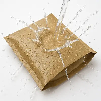 Bolsa de papel kraft-doble adhesiva