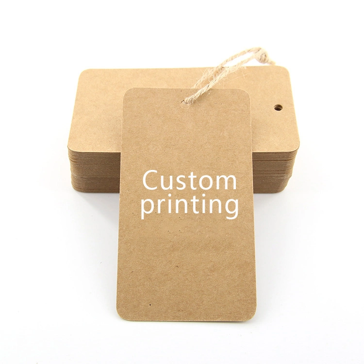 Etiquetas colgantes de papel kraft