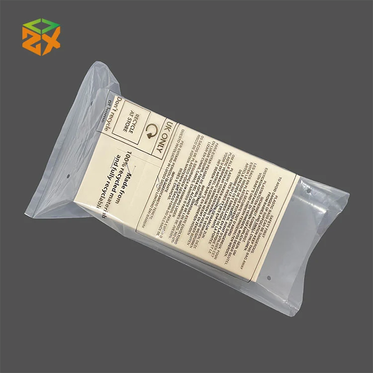 Bolsa de embalaje transparente de Pe reciclable